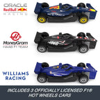 Hot Wheels Formula 1 Grand Prix Circuit Track Set with 3 F1 Cars