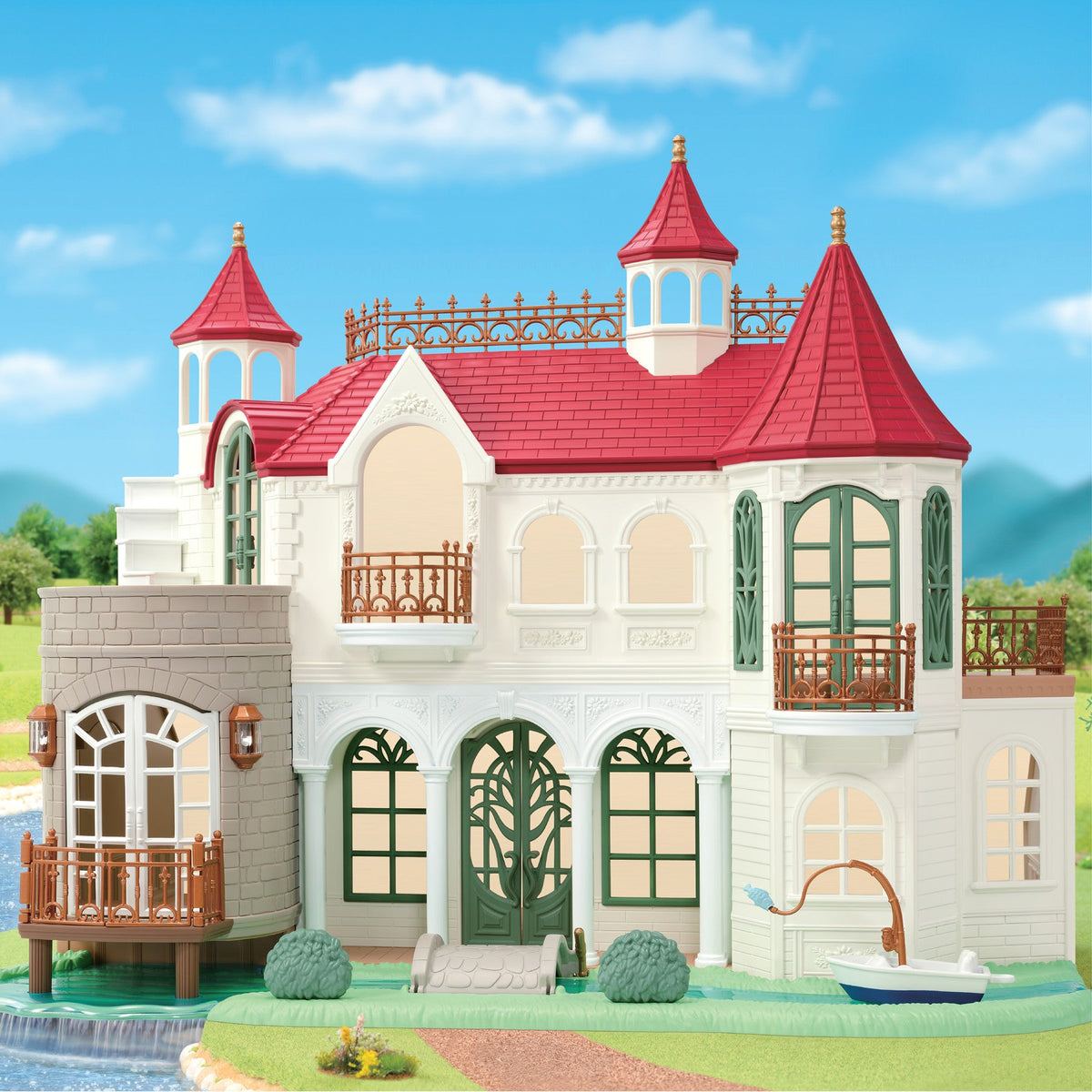 Sylvanian Families Red Roof Riverside Manor - image 11