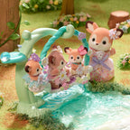 Sylvanian Families Deer Babies - Floral Swing Set - image 6