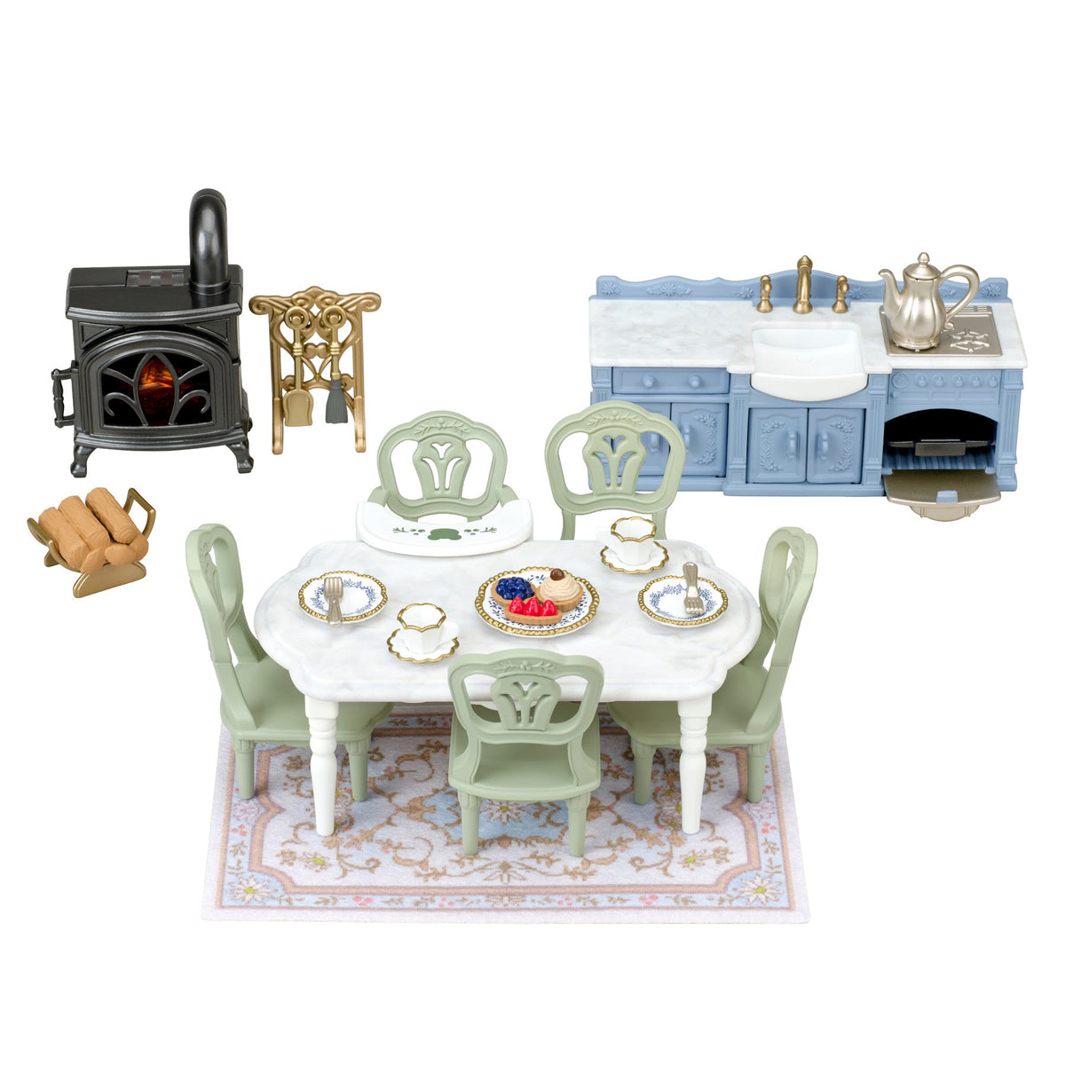 Sylvanian Families Red Roof Riverside Manor Elegant Dining Room