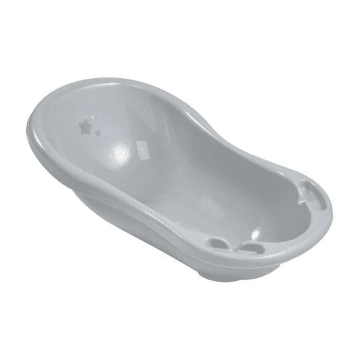 Gray baby bathtub on a white background