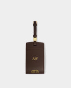 Luggage Tag 'Ready For Takeoff' in Chocolate