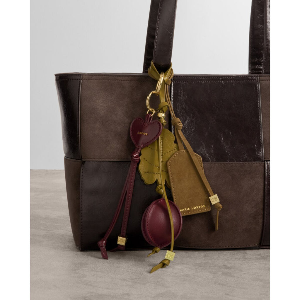 Taya Hand Woven Suedette Tote Bag in Bitter Chocolate - image 5