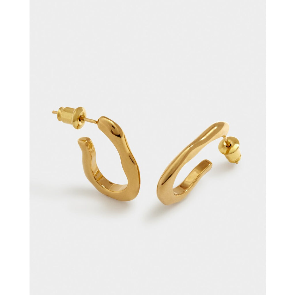 Hera Waterproof Gold Hoop Earrings - image 1