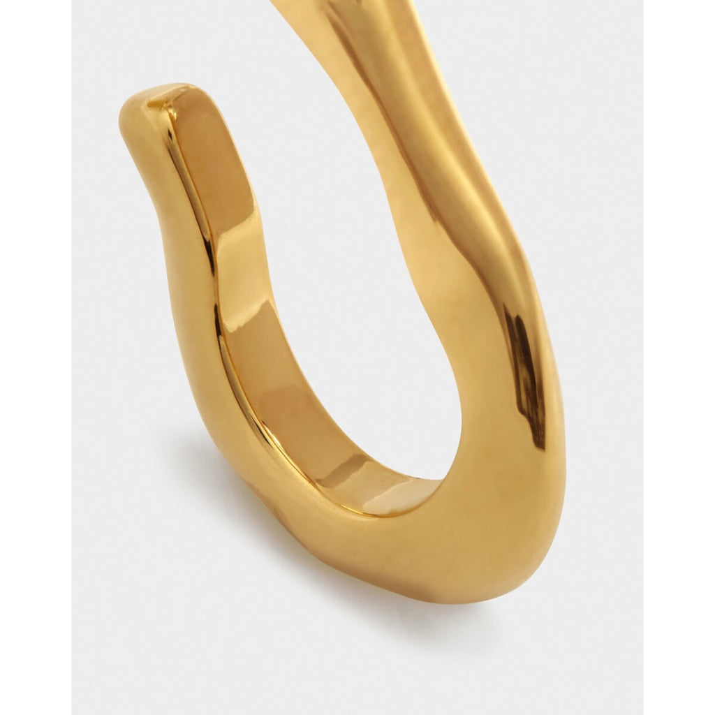 Hera Waterproof Gold Hoop Earrings - image 3
