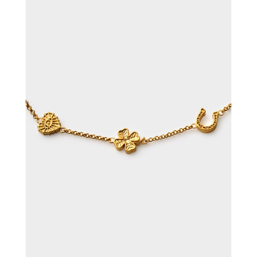 Lucky Charm Waterproof Gold Bracelet - image 5