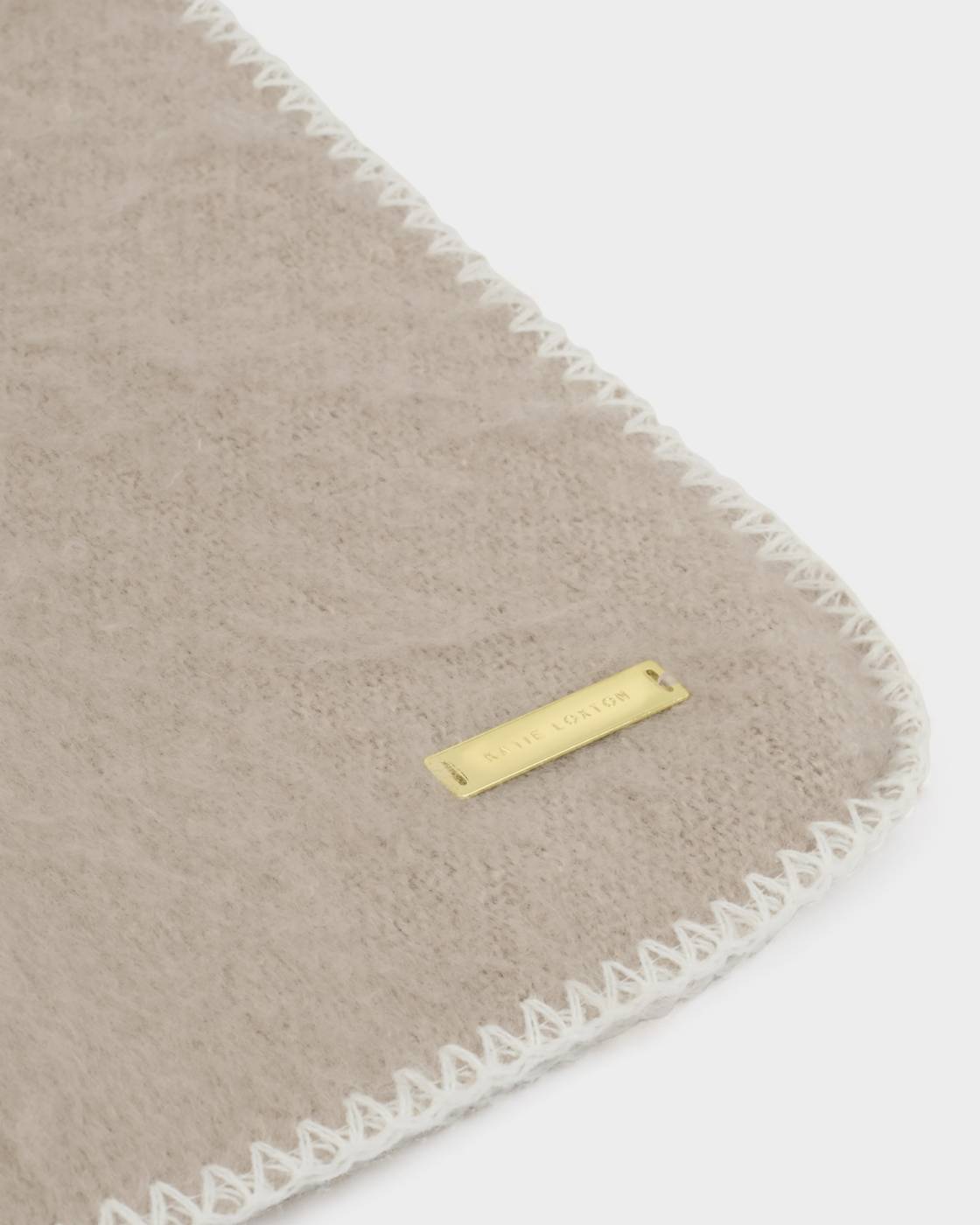Whipstitch Scarf in Taupe - image 2
