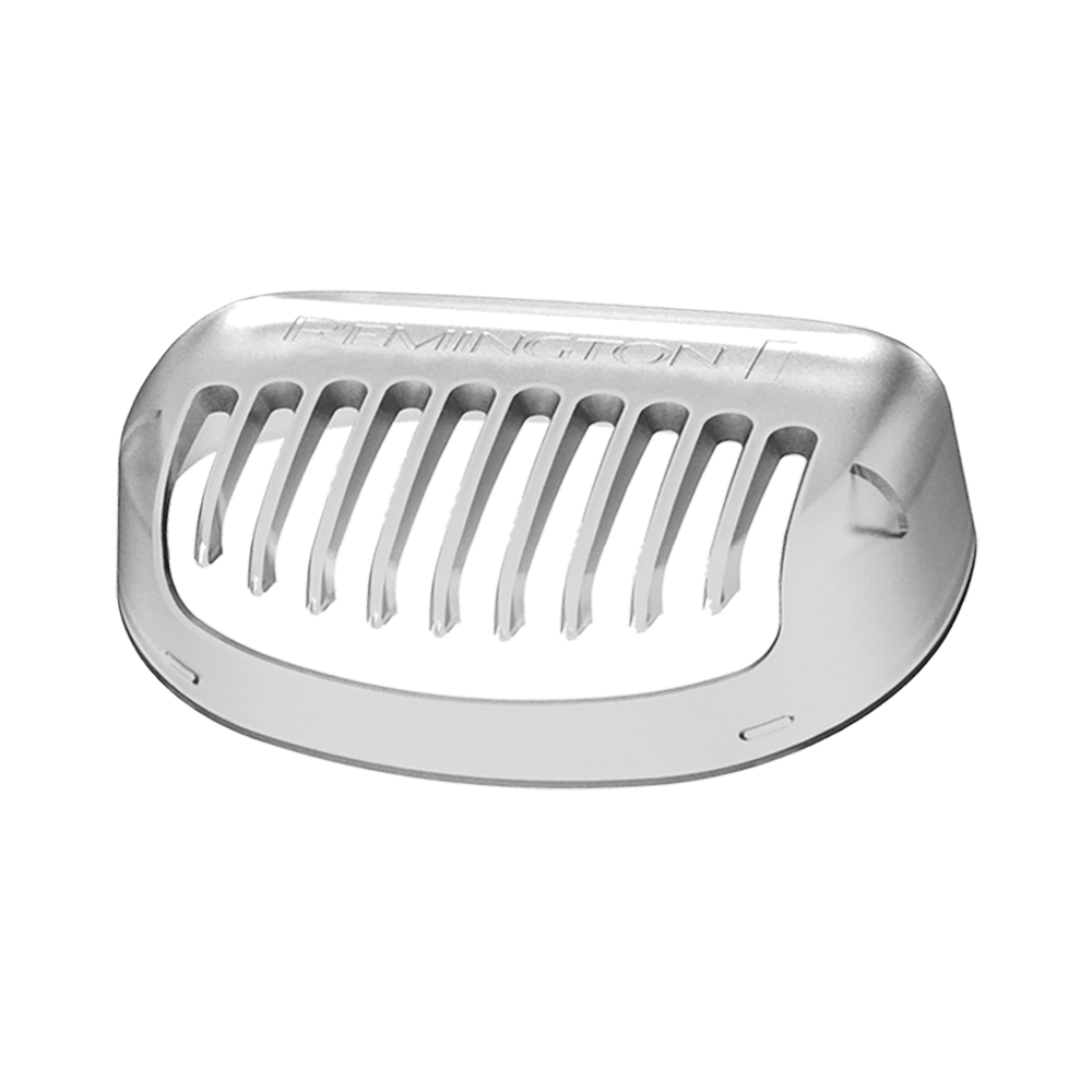 Silver comb with 'Fenwick' branding on a white background