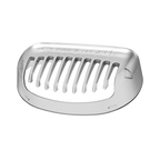 Silver comb with 'Fenwick' branding on a white background