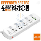 LDNIO SC4408 4-Socket Power Strip with 4 USB Ports 2m – view 2