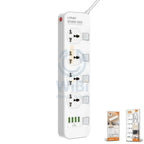 LDNIO SC4408 4-Socket Power Strip with 4 USB Ports 2m – product image
