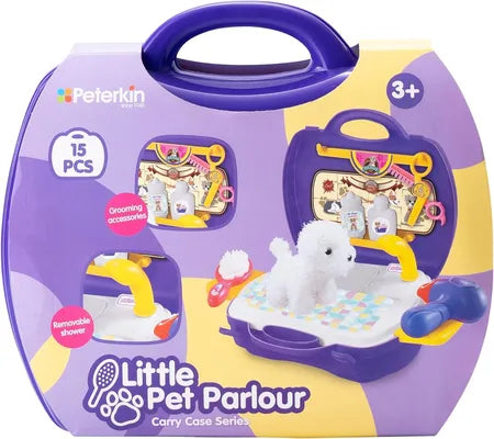 LITTLE PET PARLOUR15PC PET BEAUTY CARRY CASE - Flemings Department Store