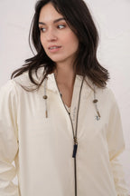 Lighthouse Lucy Long Rubberised Jacket – Showerproof Knee-Length Coat