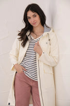 Lighthouse Lucy Long Rubberised Jacket – Showerproof Knee-Length Coat