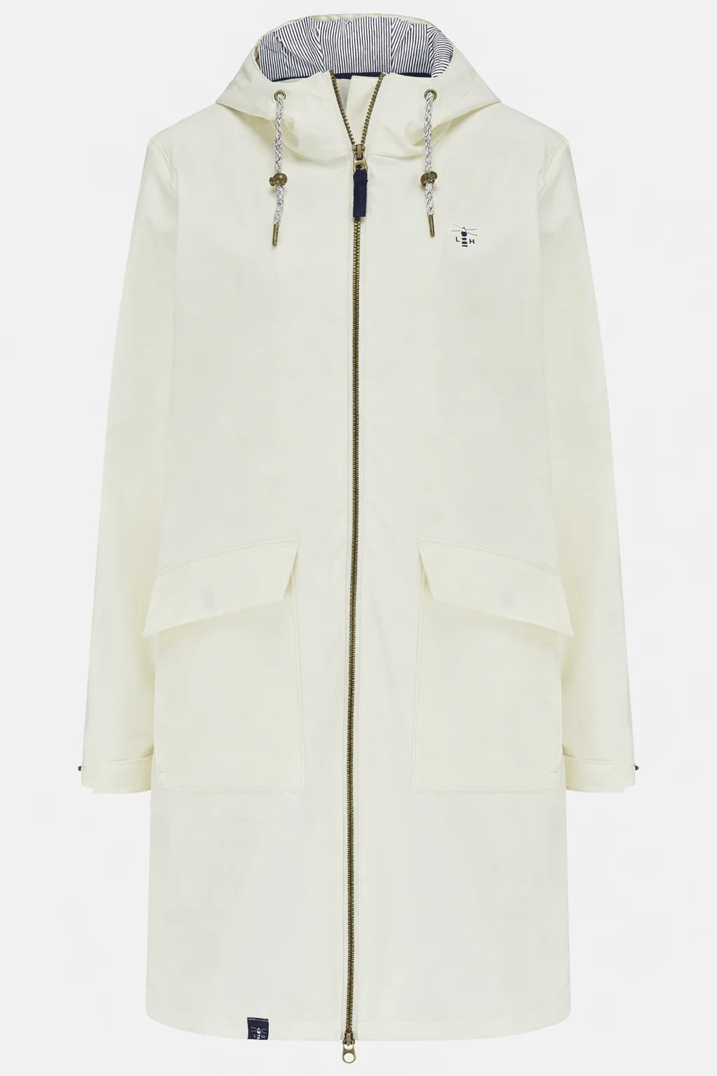 Lighthouse Lucy Long Rubberised Jacket – Showerproof Knee-Length Coat