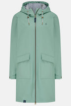 Lighthouse Lucy Long Rubberised Jacket – Showerproof Knee-Length Coat