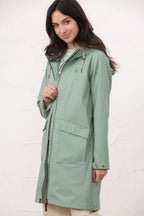 Lighthouse Lucy Long Rubberised Jacket – Showerproof Knee-Length Coat