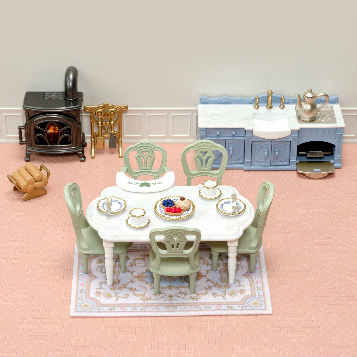 Sylvanian Families Red Roof Riverside Manor Elegant Dining Room - image 4