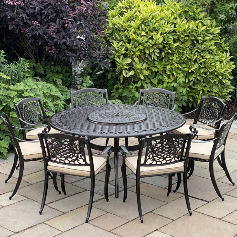 Ballygowan 8 Seater Set with Round Table & Lazy Susan - CLEARANCE