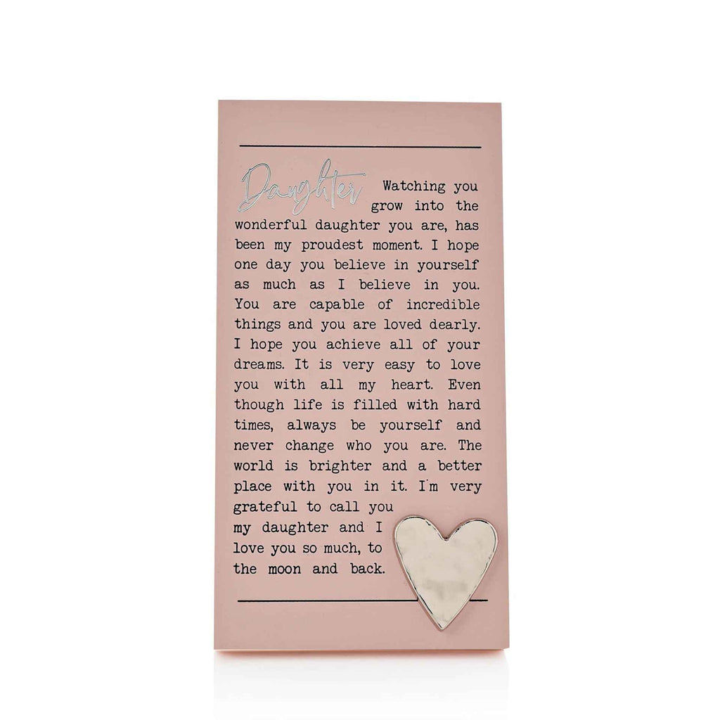 MOMENTS STANDING PLAQUE - DAUGHTER