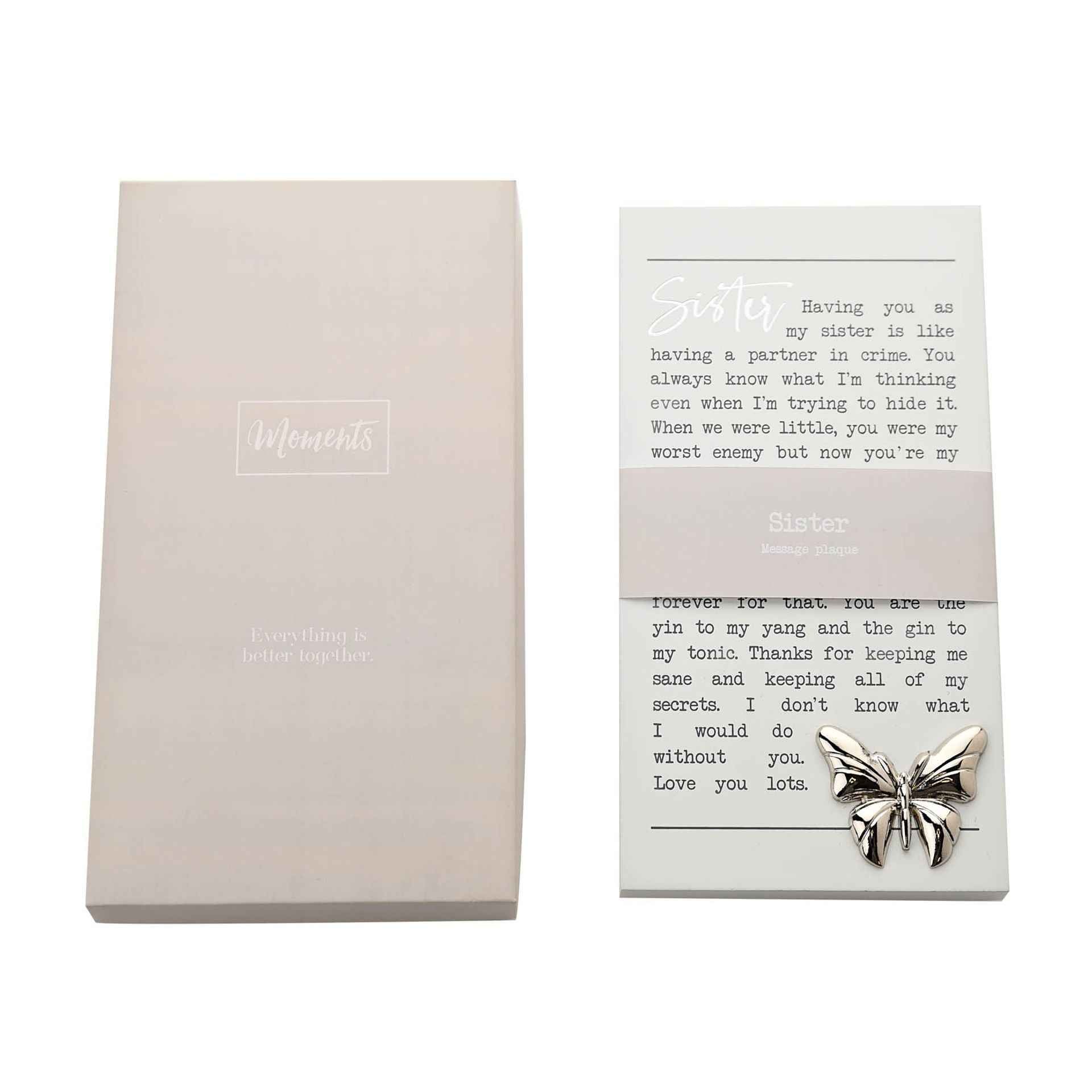 MOMENTS STANDING PLAQUE - SISTER