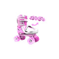 Neon Combo Skates – Pink | 2-in-1 Inline & Quad Adjustable Skates
