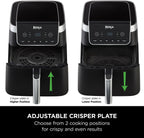The Adjustable Crisper Plate is shown moving up and down