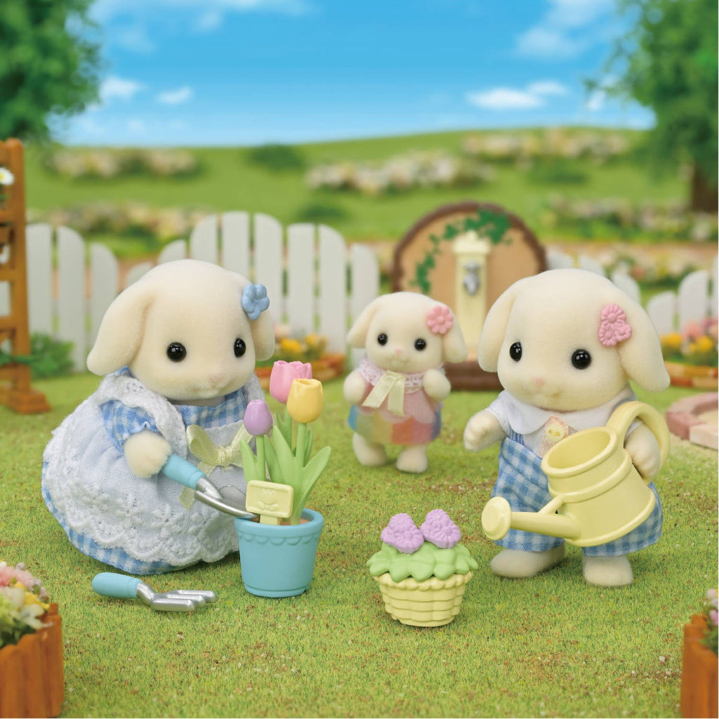 Sylvanian Families Blossom Gardening Set - Flora Rabbit Sister & Brother - image 2
