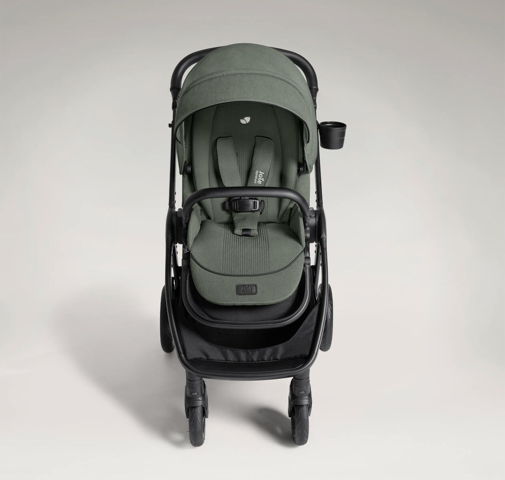 Joie i-Level Pro Travel System Bundle – Evergreen (Finiti 4-in-1 Pram + i-Level Pro Car Seat + i-Base Encore)