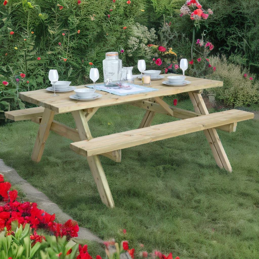 Pressure Treated Heavy Duty Picnic Bench