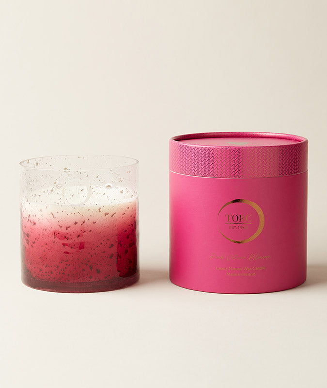 TORC Pink Vetiver Blossom Large Luxury Candle – Premium Irish Gift Candle