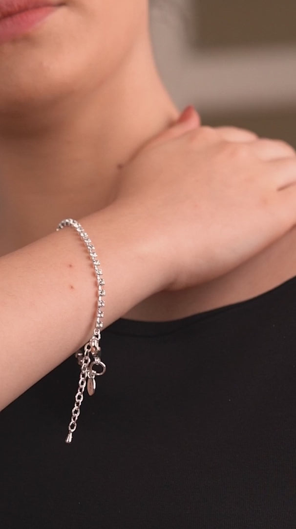 Newbridge Silverware Multi-Clear Stone Bracelet | Flemings Monaghan
