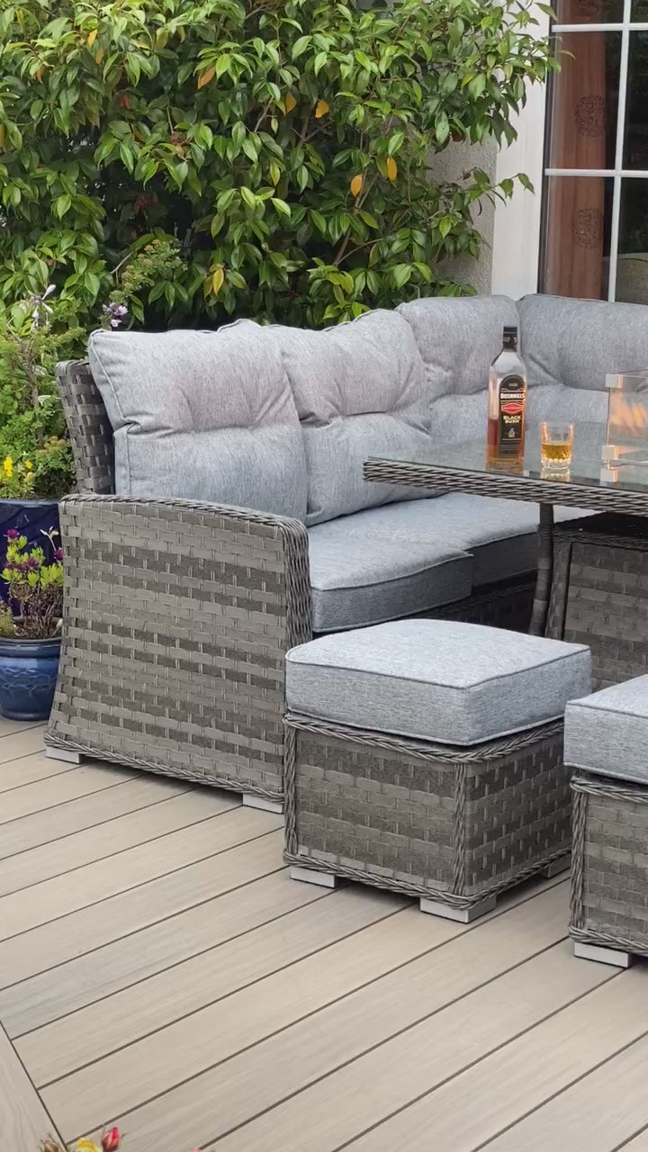 Amalfi Corner Unit with Firepit