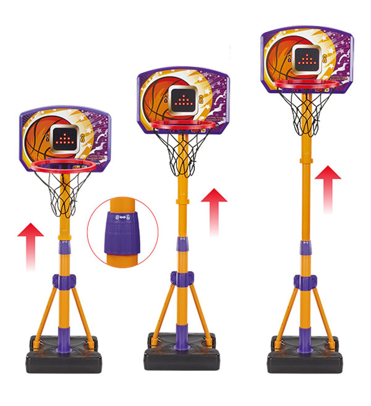 VTech Counting Hoops Basketball Stand | Interactive Kids Basketball Hoop