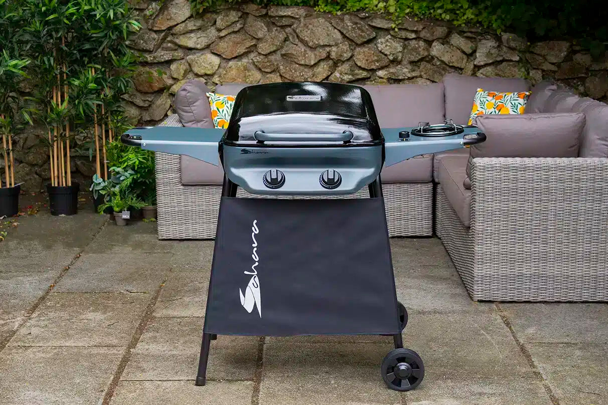 Sahara Rapid Assembly 2 Burner Plus Gas BBQ | Camping & Outdoor Cooking