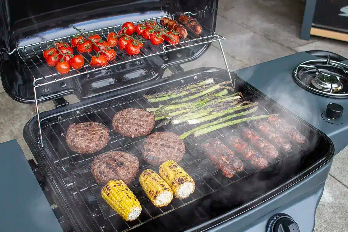 Sahara Rapid Assembly 2 Burner Plus Gas BBQ | Camping & Outdoor Cooking