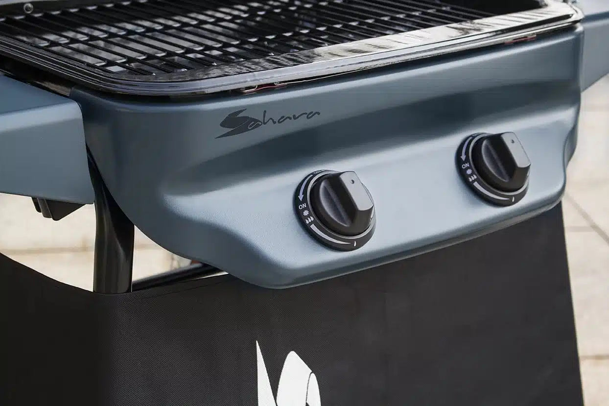 Sahara Rapid Assembly 2 Burner Plus Gas BBQ | Camping & Outdoor Cooking