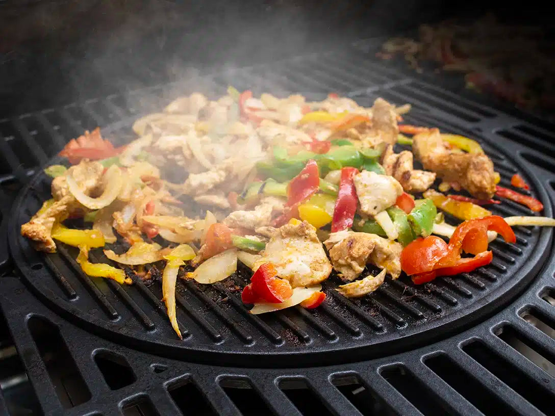 Sahara Reversible Round Griddle Plate | Cast Iron BBQ Griddle ...