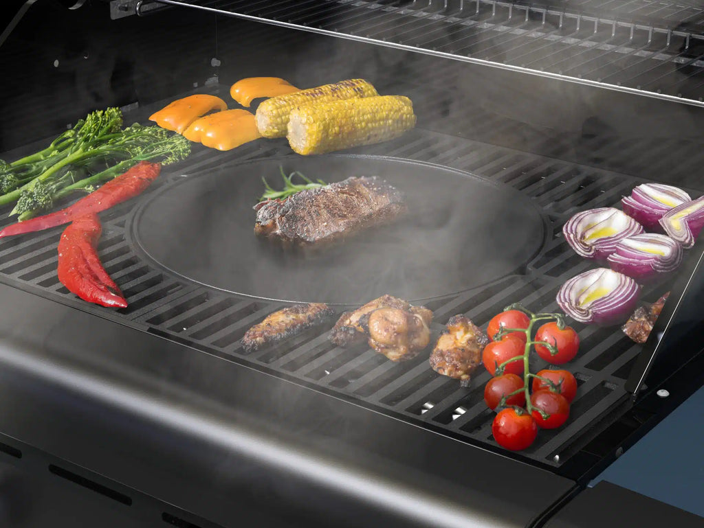 Sahara Reversible Round Griddle Plate | Cast Iron BBQ Griddle