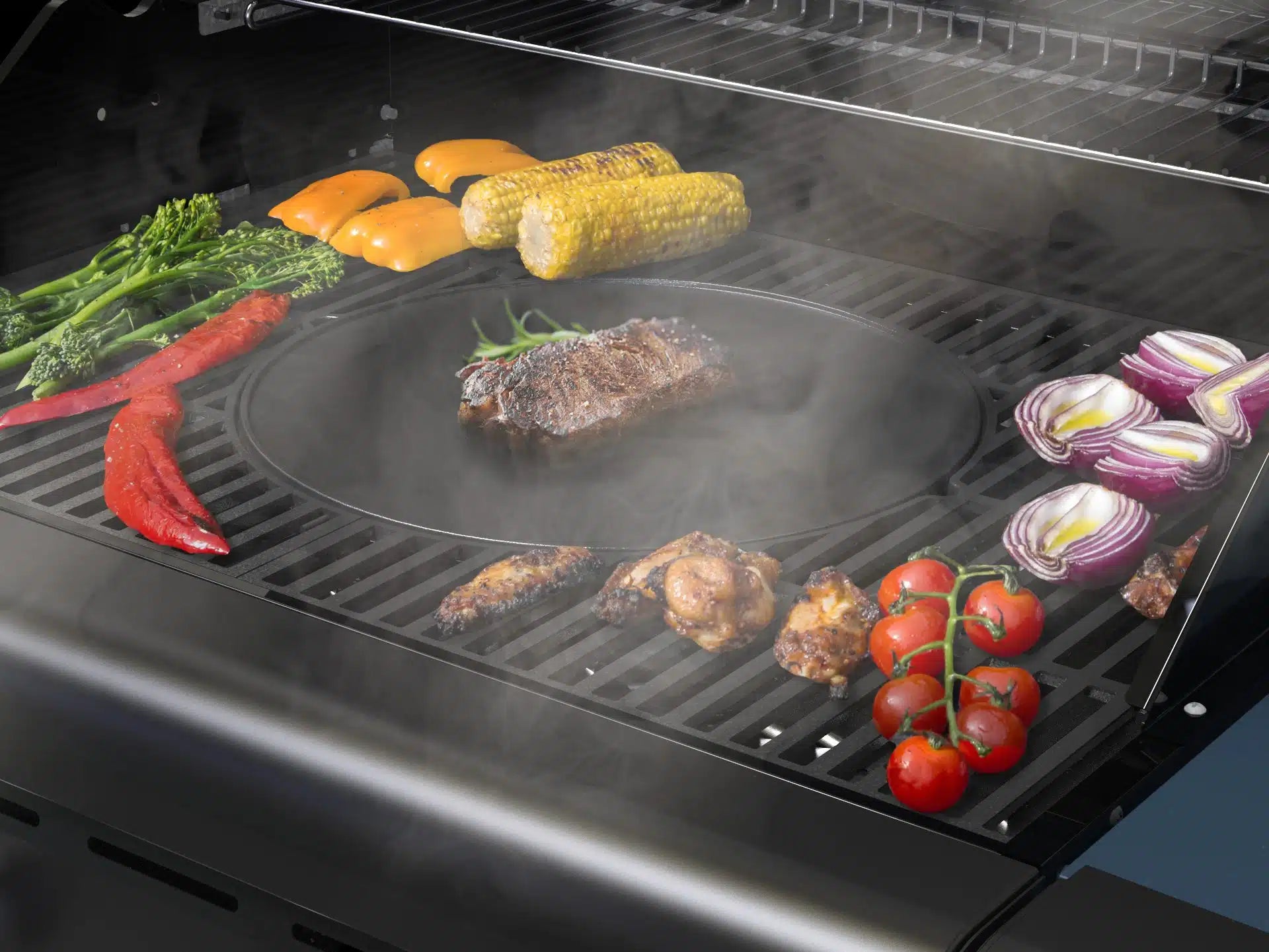 Sahara Reversible Round Griddle Plate | Cast Iron BBQ Griddle