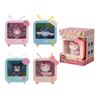 Set of Hello Kitty-themed light-up TVs with one in packaging on a white background