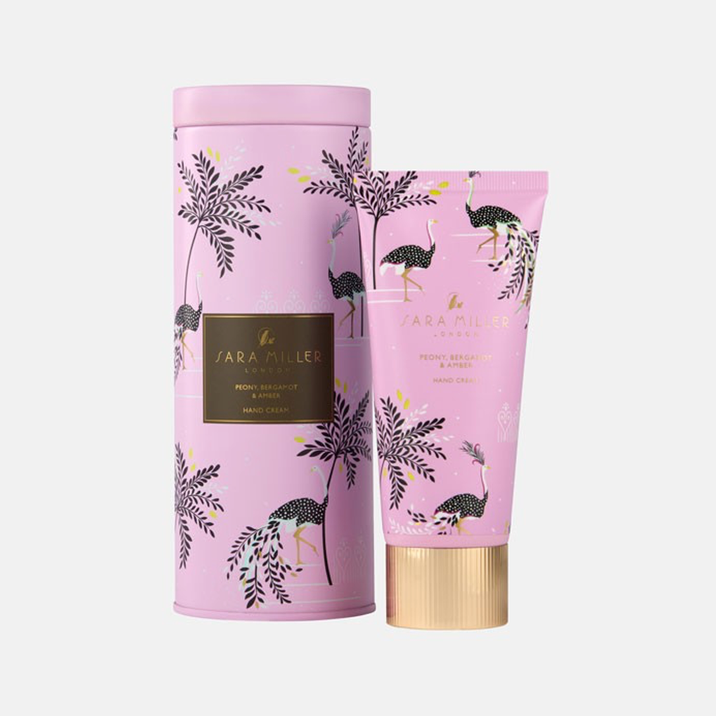 Sara Miller Hand Cream – Savannah Pink Filigree Peony 100ml