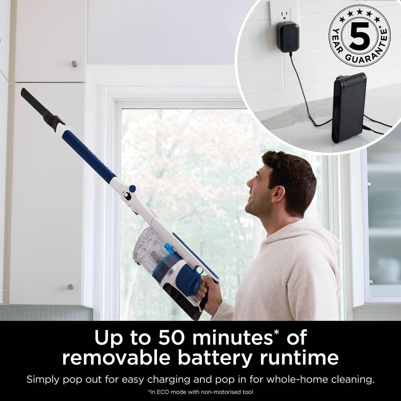 Shark IZ380UK Cordless Vacuum | Anti Hair Wrap & FloorDetect