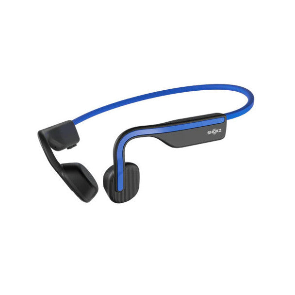 Shokz OpenMove bone conduction wireless headphones in elevation blue