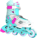 Neon Combo Skates – Teal | Inline & Quad Skates for Kids