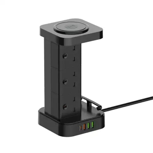 LDNIO SKW6457 6-Socket Tower Extension with Wireless Charger – UK