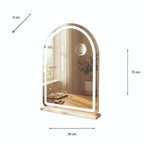 Hollywood arch vanity mirror dimensions 70 x 50cm