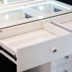 Erika Hollywood dressing table drawer storage open