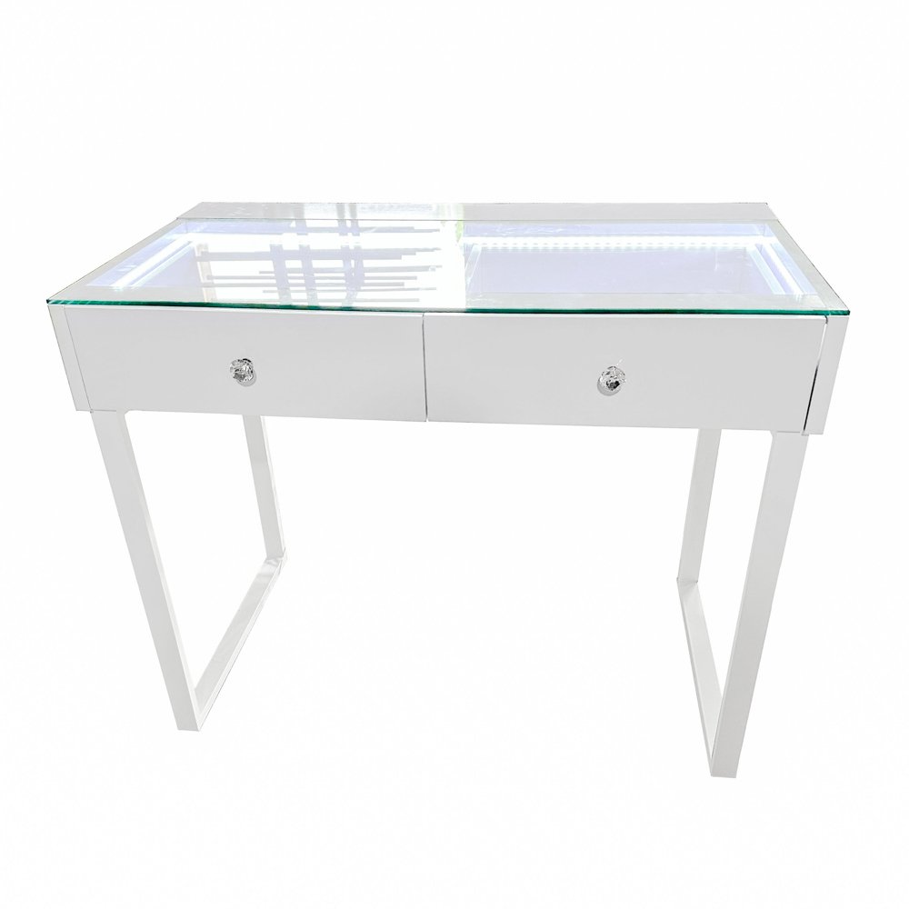 Erika vanity table with LED light up top