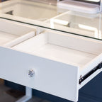 Erika vanity table organised drawer storage